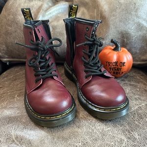 Acceptable condition Dr Martens youth sz 2 cherry boots